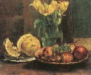 Lovis Corinth Stillleben mit gelben Tulpen France oil painting artist